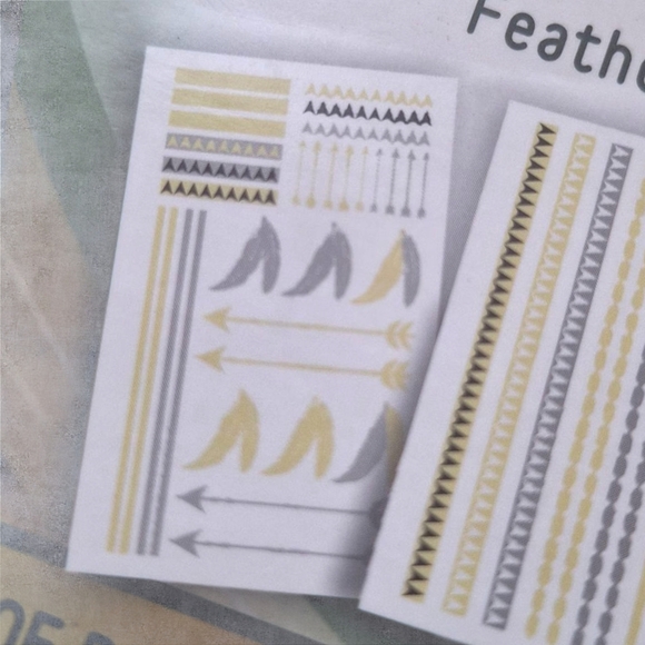 Metallic Temporary Tattoos - Gold and Silver - Picture 8 of 12